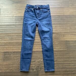 J. CREW 10” High Rise Toothpick Jean Womens Sz 28 Blue Classic Heritage
